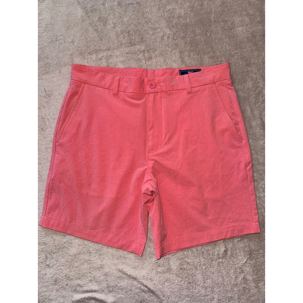 Vineyard Vines Men's Breaker Shorts Pink Salmon Casual Golf Chino Sz 32‎